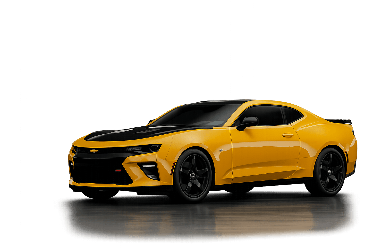 Yellow performance car